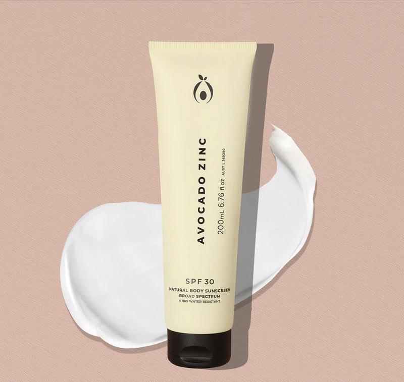 Avocado Zinc SPF 30 Natural Body Sunscreen
