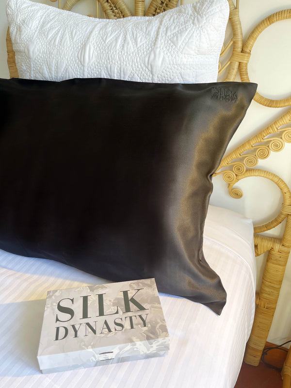 Silk Pillow Case Black