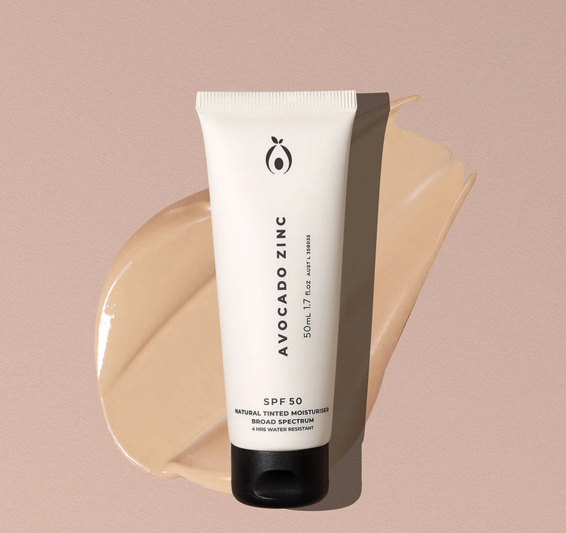 Avocado Zinc SPF 50 Natural Tinted Moisturiser