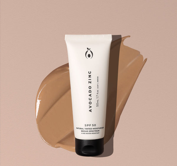 Avocado Zinc SPF 50 Natural Tinted Moisturiser