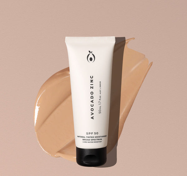 Avocado Zinc SPF 50 Natural Tinted Moisturiser